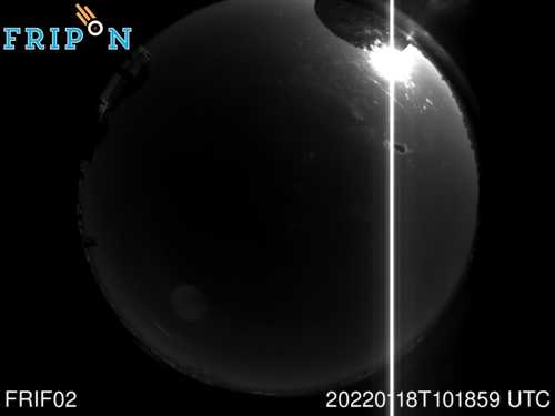 Full size capture Observatoire de Paris (FRIF02) 2022-01-18 10:18:59 Universal Time